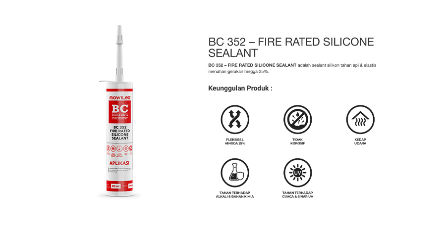 BC352-Fire-Rated-Silicone-Sealant - Lem Sealant Mowilex BC