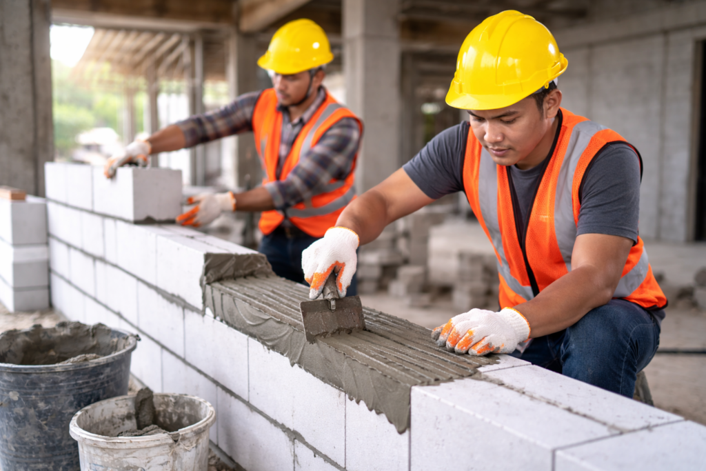 Tips Agar Perekat Bata Ringan Tidak Boros Saat Aplikasi