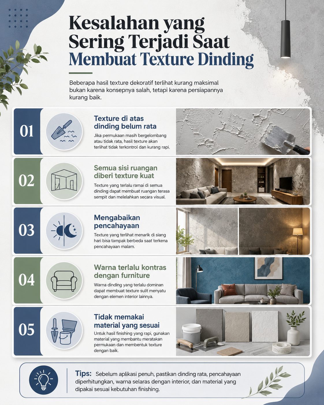 Kesalahan yang Sering Terjadi Saat Membuat Texture Dinding