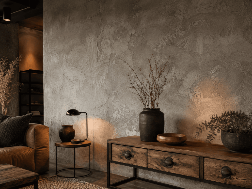 Efek semen ekspos untuk gaya industrial dan rustic