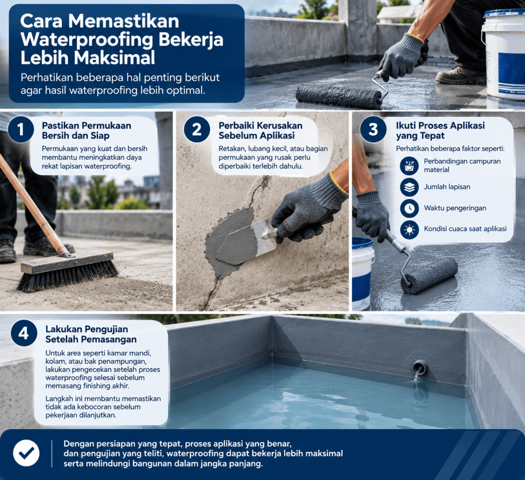 Cara Memastikan Waterproofing Bekerja Lebih Maksimal